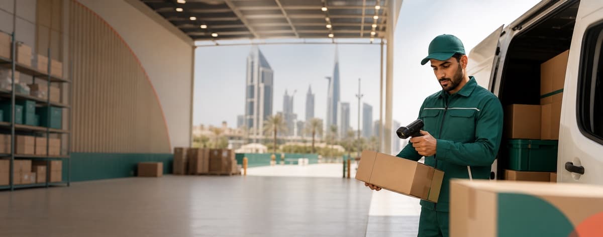 Flyeagle delivery parcels prepared for local Gulf fulfillment